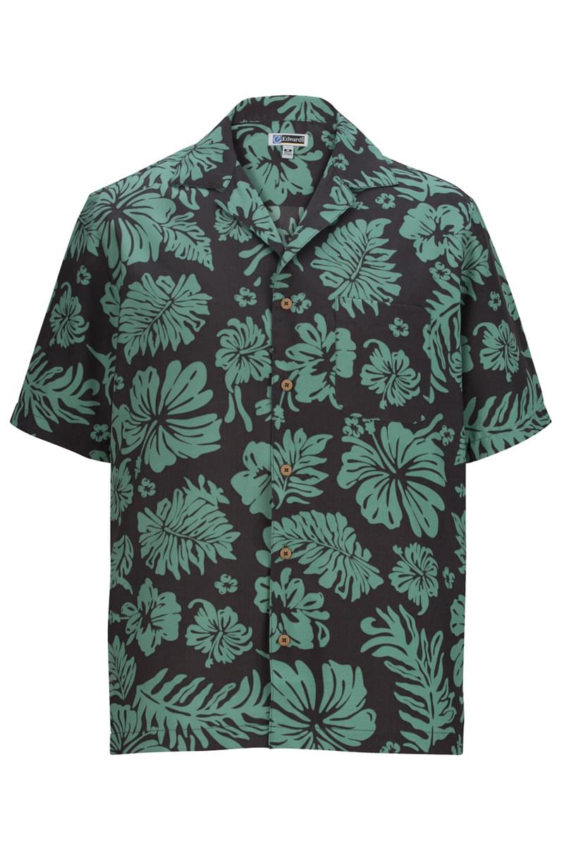 HIBISCUS 2-COLOR CAMP SHIRT