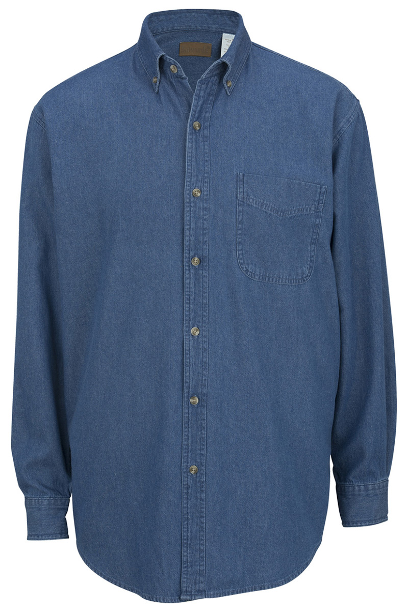 Men's Heavy Weight Long Sleeve Denim Shirt