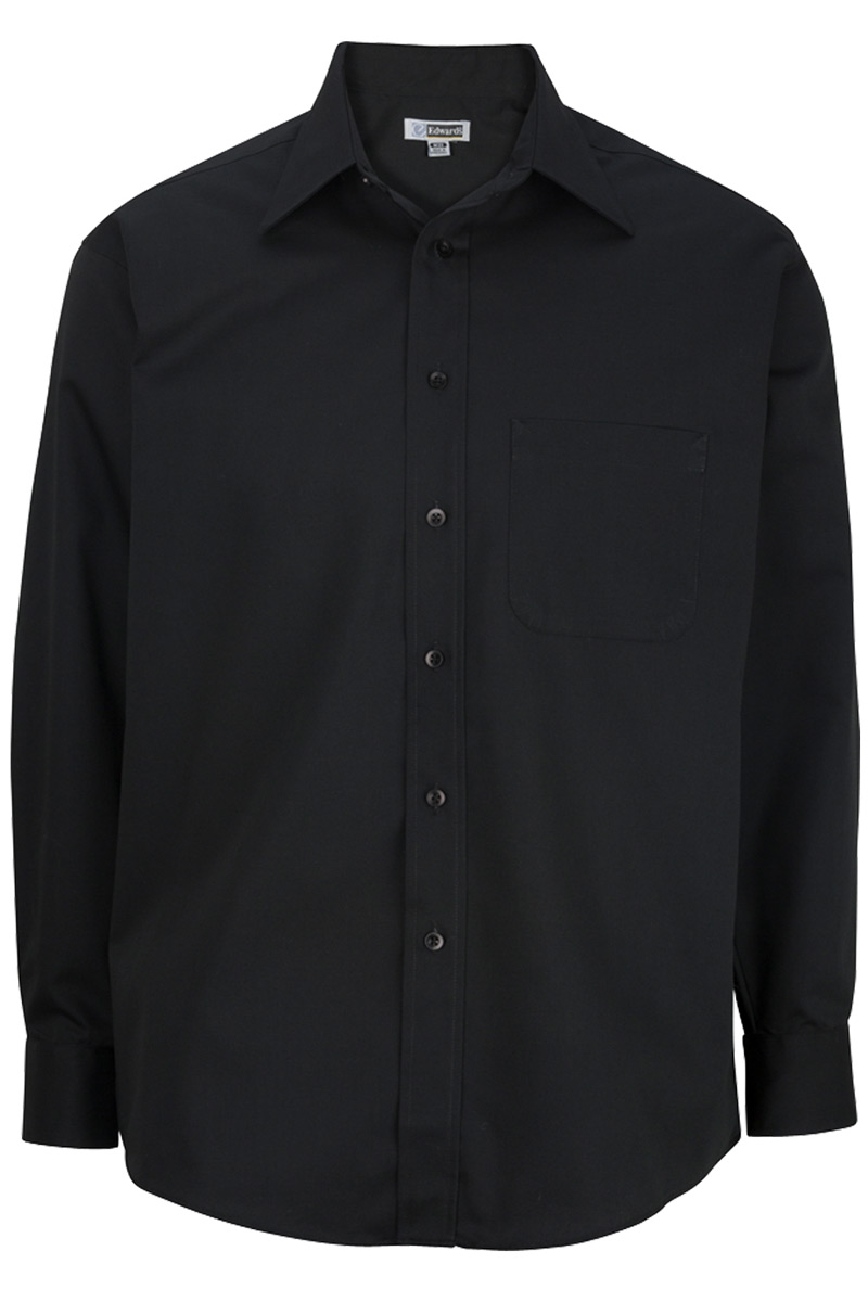 Men's Easy Care Poplin Point Collar Shirt