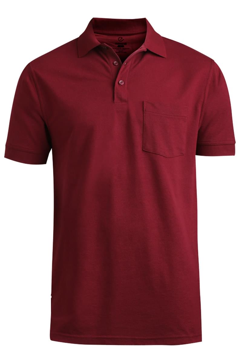 BLENDED PIQUE SHORT SLEEVE POLO WITH POCKET