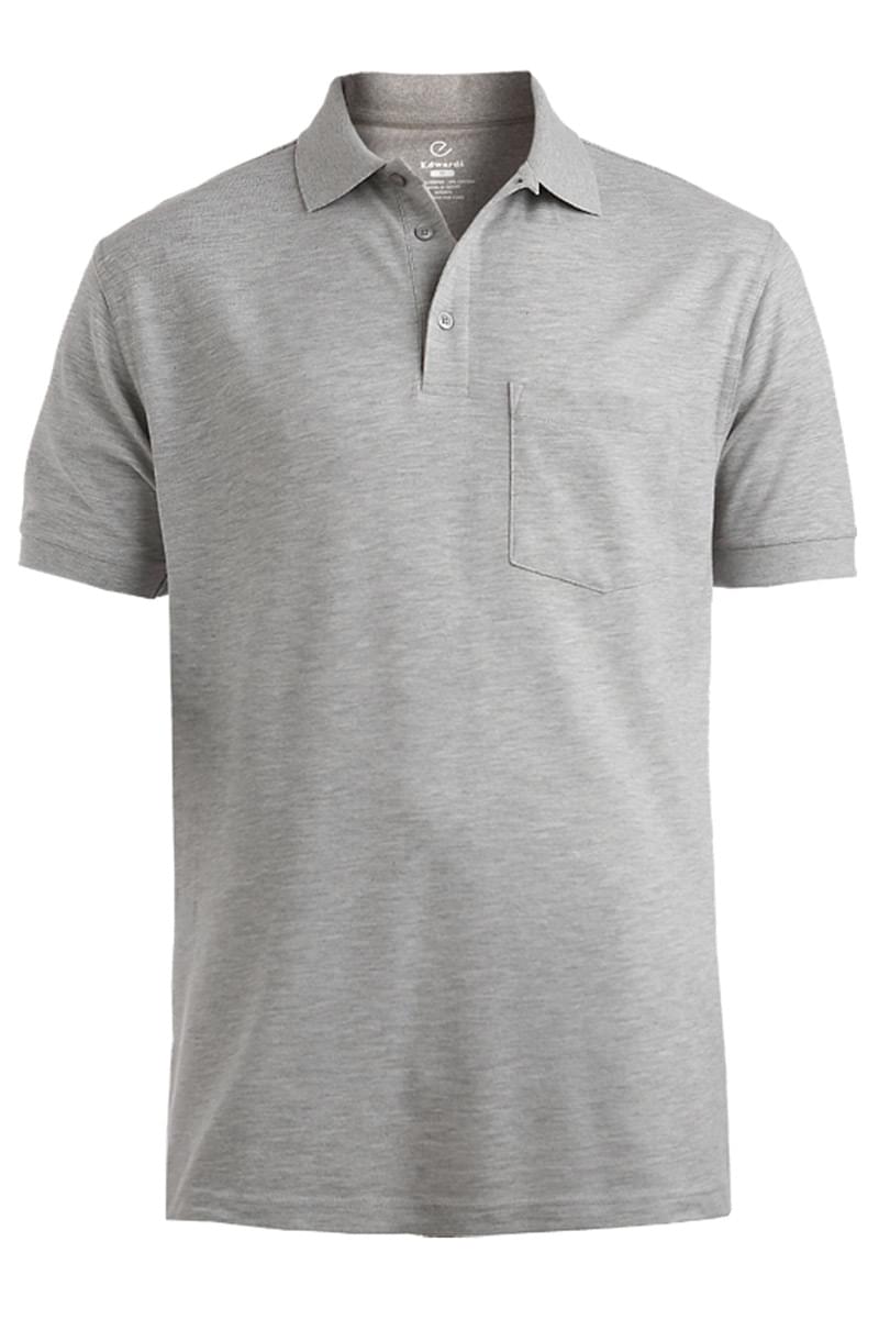 BLENDED PIQUE SHORT SLEEVE POLO WITH POCKET