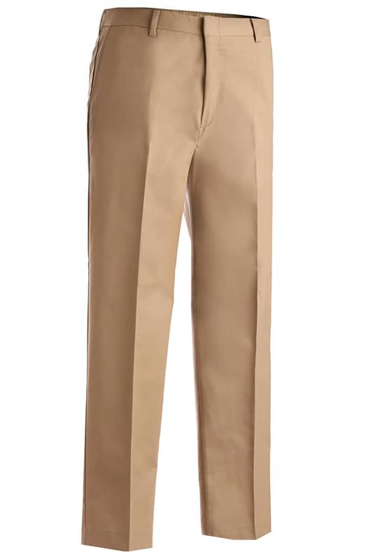 MEN'S BUSINESS CASUAL FLAT FRONT CHINO PANT