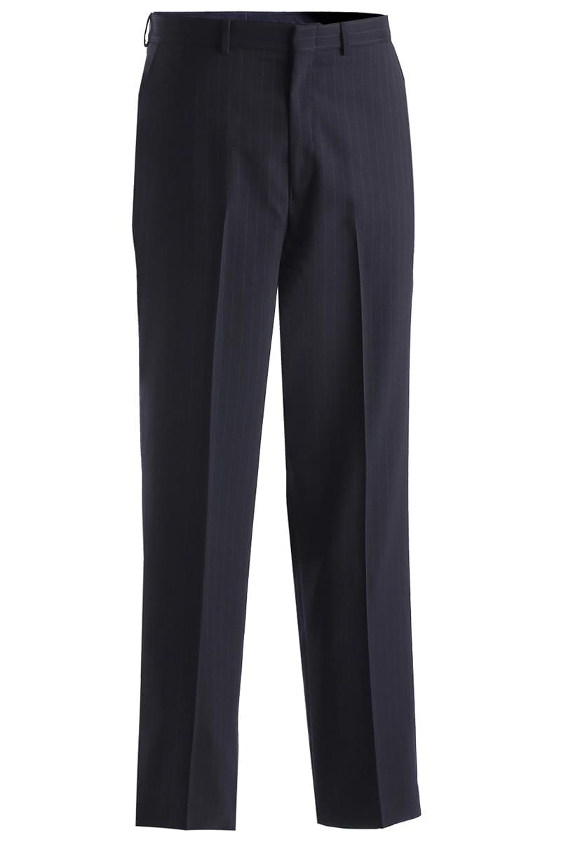MEN'S PINSTRIPE FLAT FRONT PANT