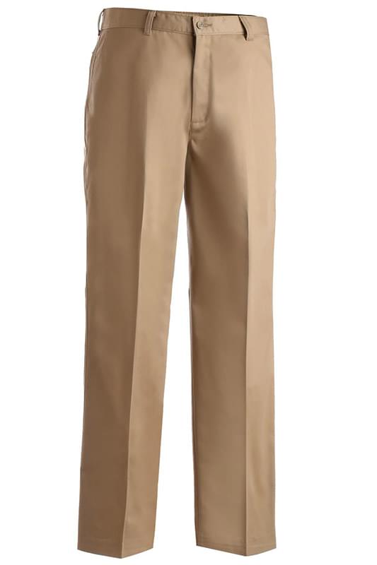 MEN'S BLENDED CHINO FLAT FRONT PANT