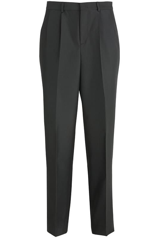 EDWARDS MEN'S PLEATED FRONT POLY/WOOL PANT