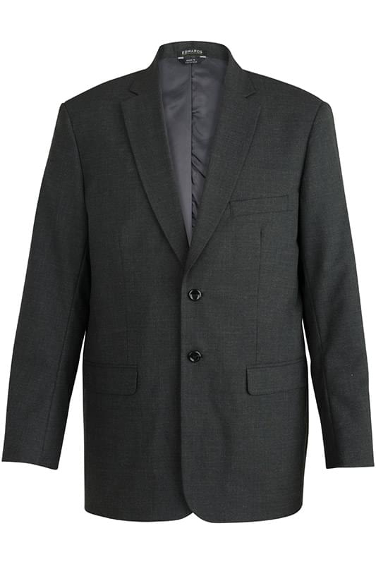 EDWARDS MEN'S SINGLE BREASTED POLY/WOOL SUIT COAT
