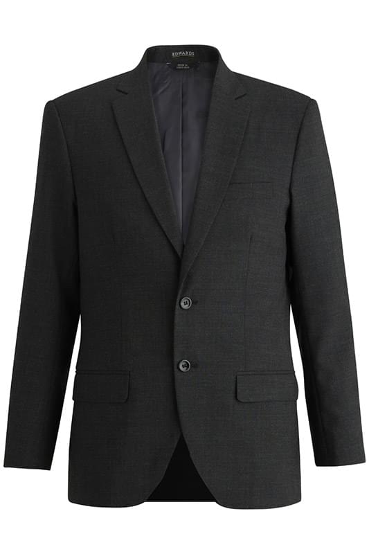 EDWARDS MEN'S SINGLE BREASTED POLY/WOOL SUIT COAT