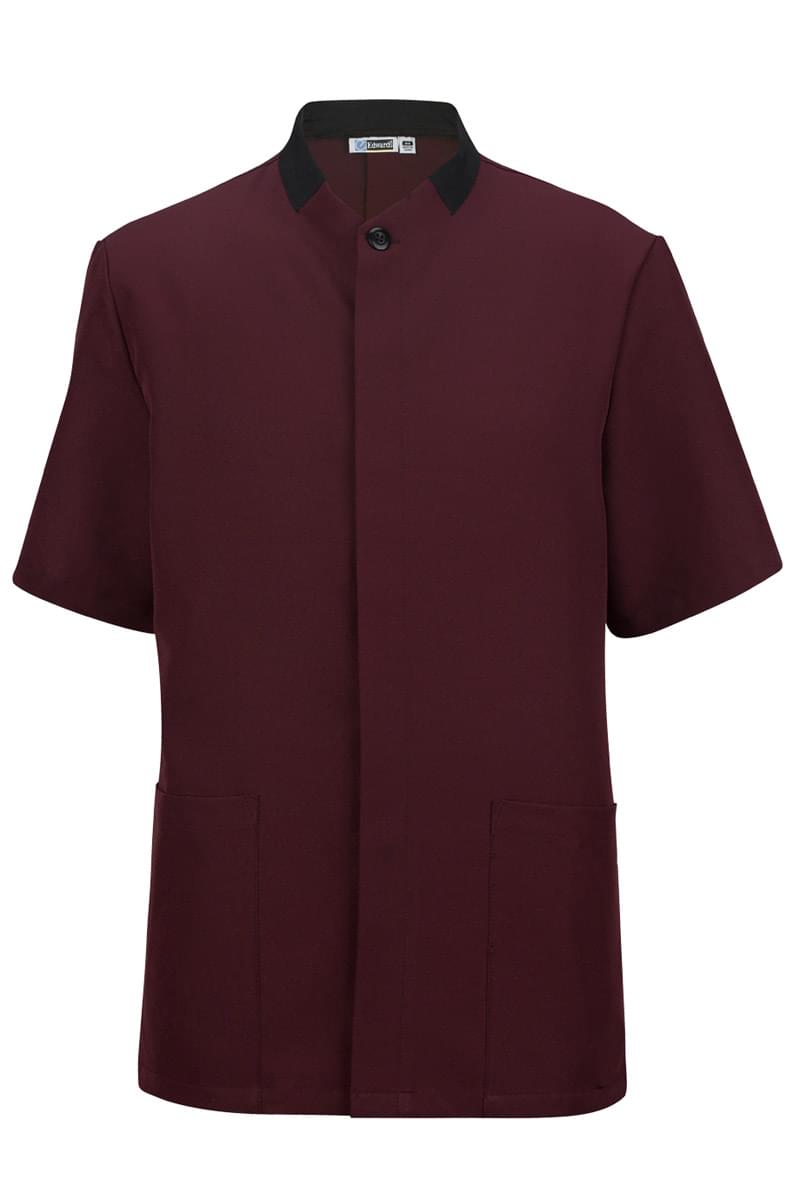 Men's Hidden Placket Solid Tunic