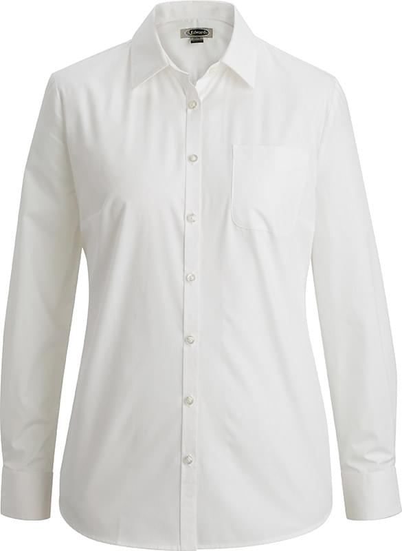 Ladies Essential Broadcloth Shirt Long Sleeve