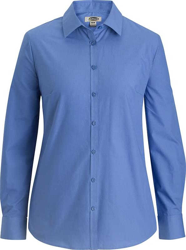Ladies Essential Broadcloth Shirt Long Sleeve