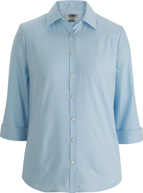 Ladies Essential Broadcloth Shirt ? Sleeve