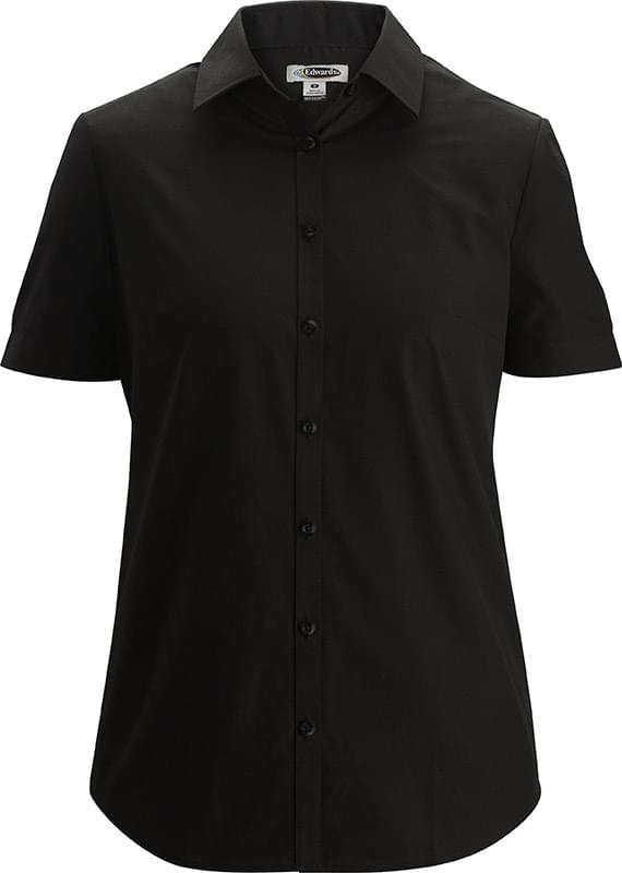 Ladies Essential Broadcloth Shirt Short Sleeve