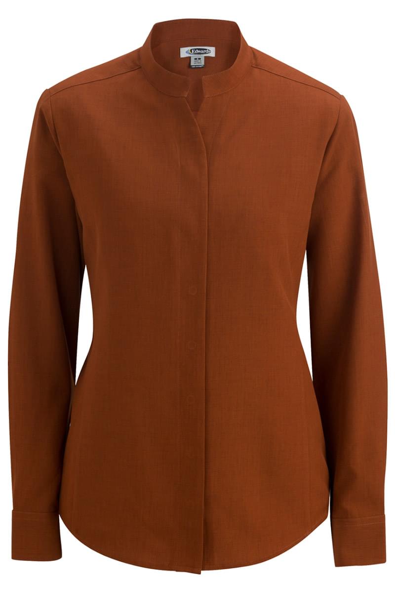 LADIES' STAND-UP COLLAR SHIRT