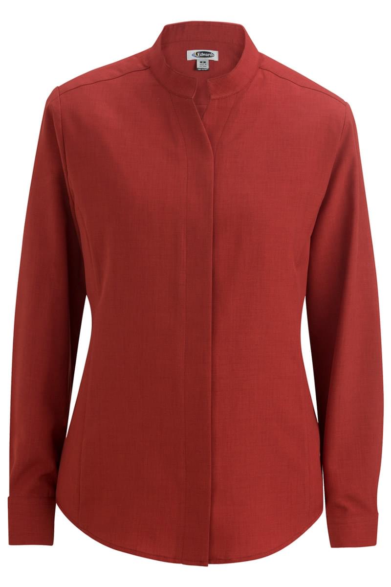 LADIES' STAND-UP COLLAR SHIRT