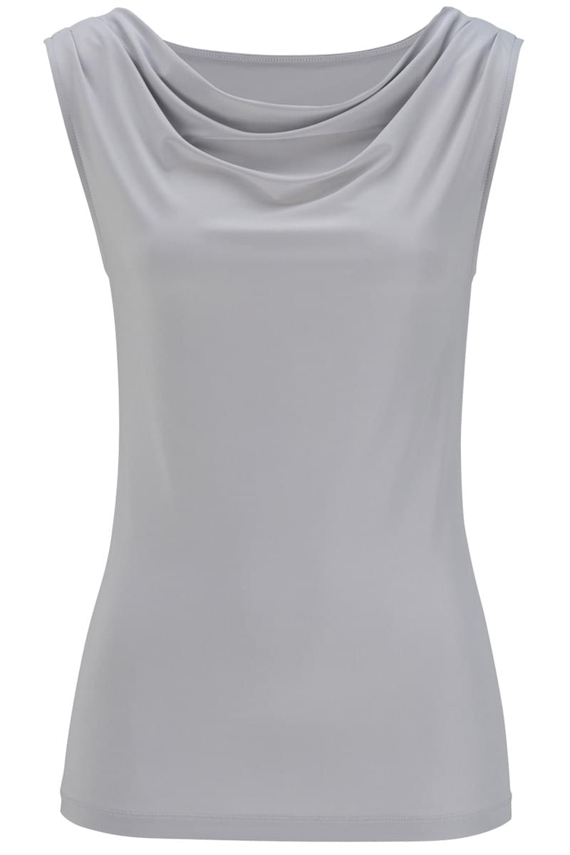 LADIES' SLEEVELESS COWL NECK KNIT TOP
