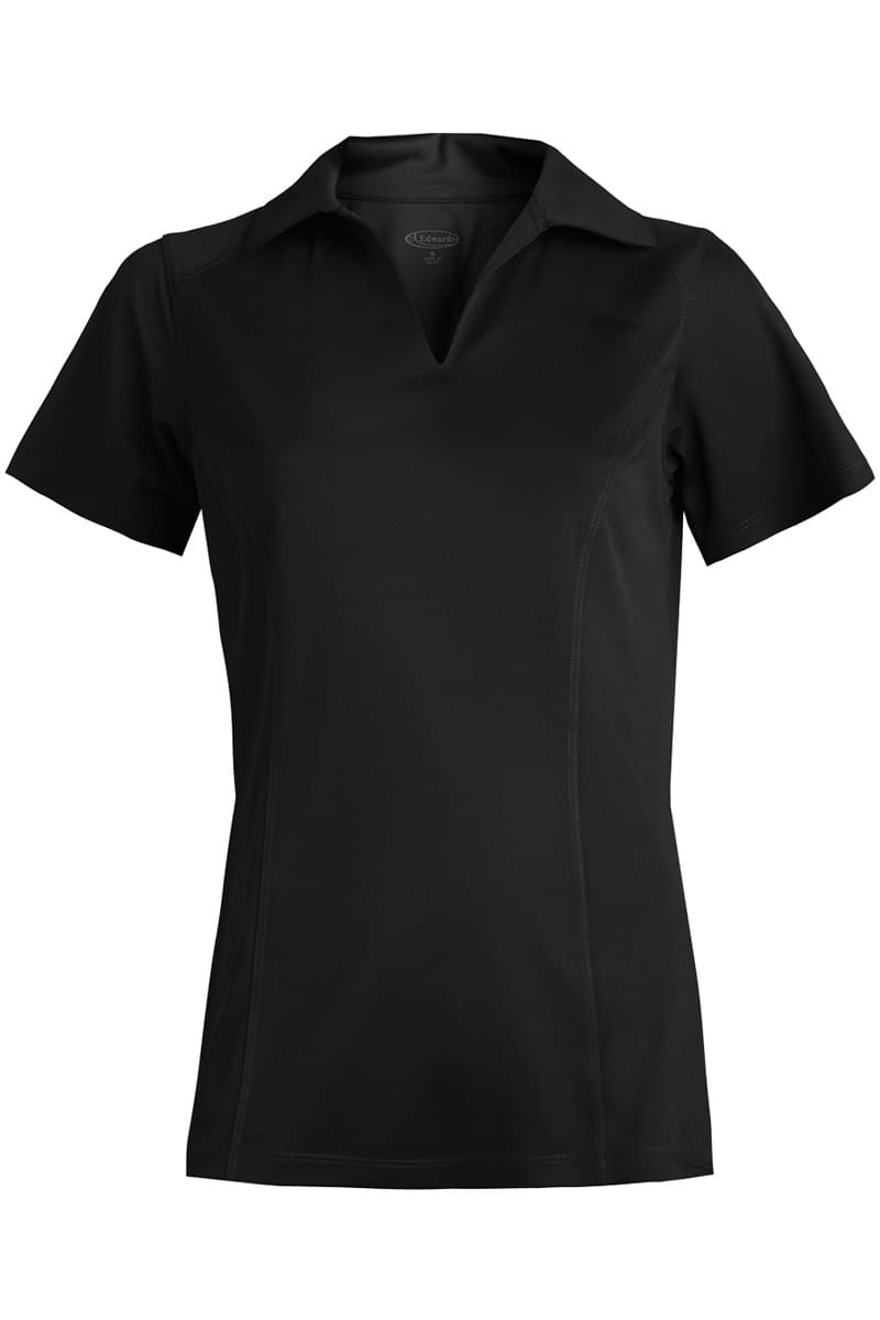 Ladies' Micro-Pique Polo With Self-Fabric Collar