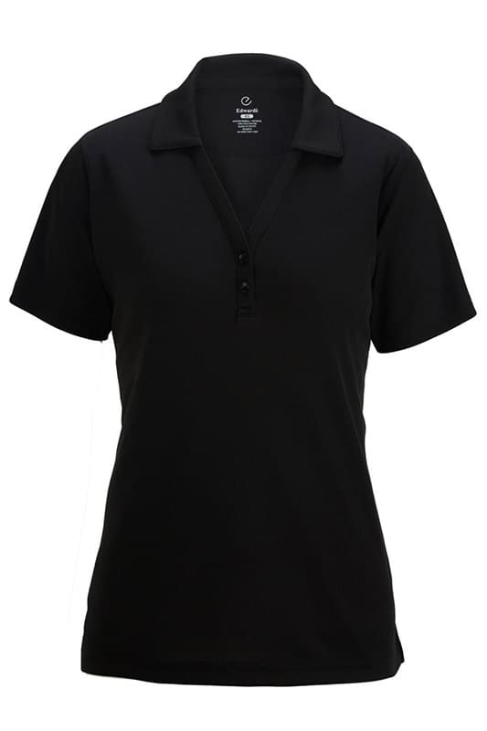 Dry Mesh Hi-Performance Polo With Johnny Collar - Ladies