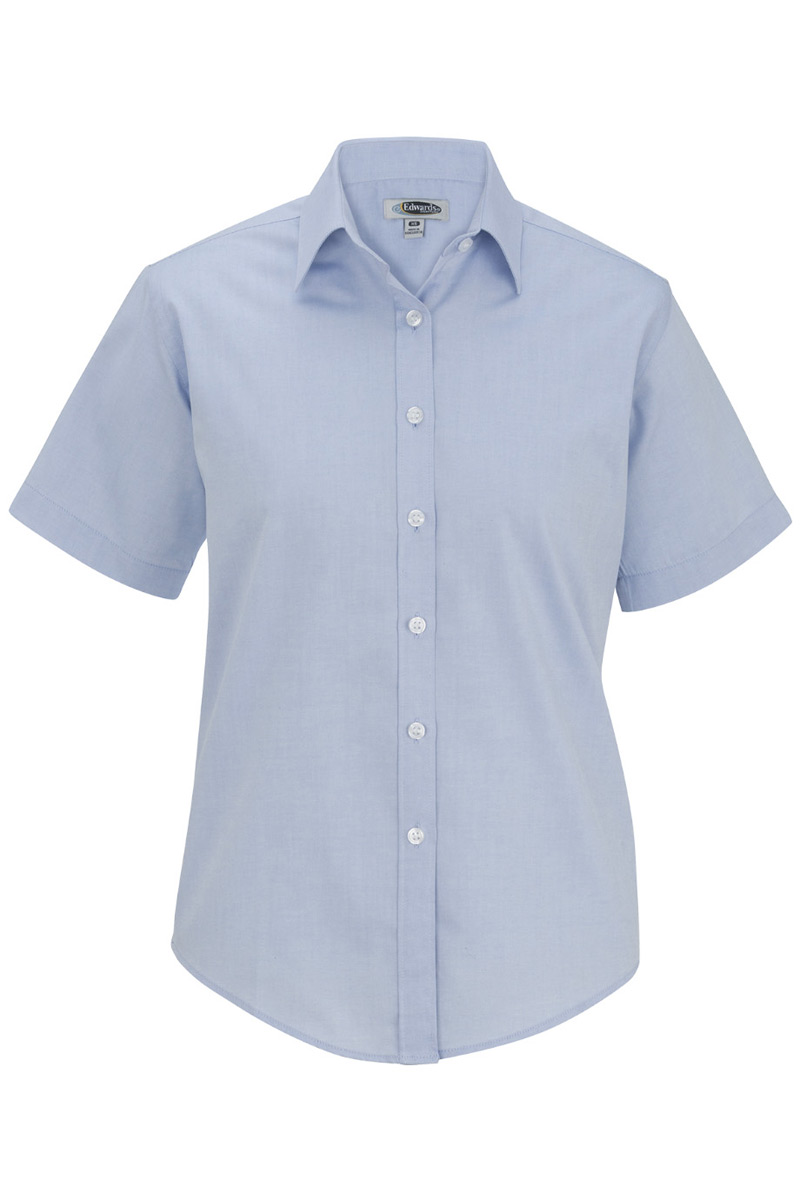 Women's Short Sleeve Pinpoint Oxford Shirt