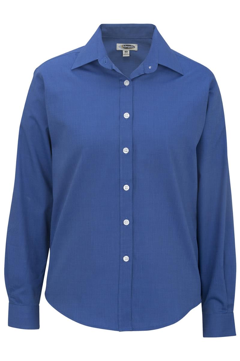LADIES' PINPOINT OXFORD SHIRT - LONG SLEEVE