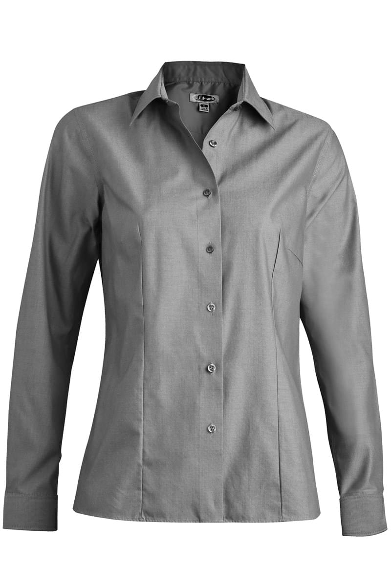 Womens No-Iron Stay Collar Dress Shirt