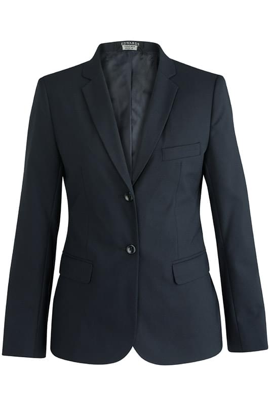 EDWARDS LADIES' SINGLE BREASTED POLY/WOOL SUIT COAT