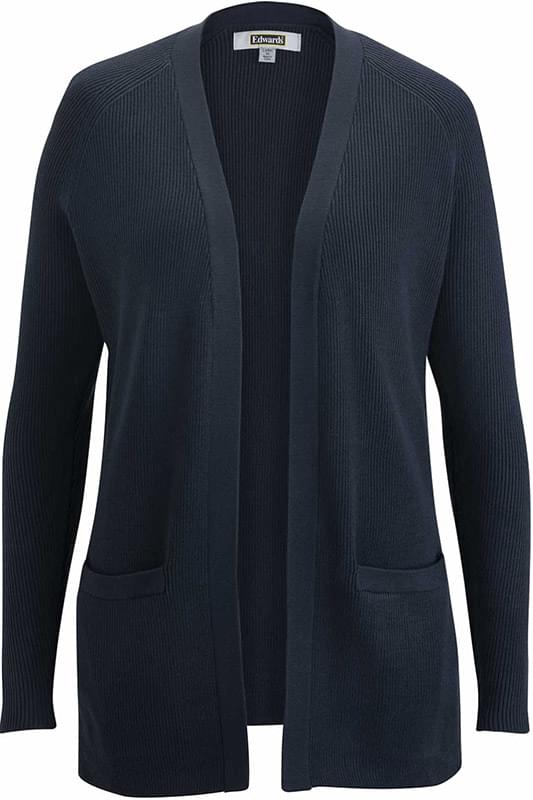 OPEN FRONT CARDIGAN WITH POCKETS