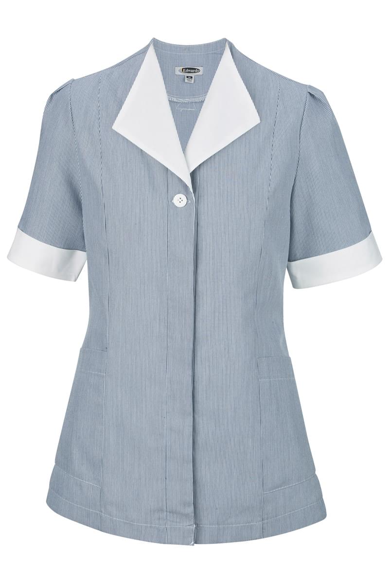 LADIES' JUNIOR CORD HIDDEN PLACKET TUNIC