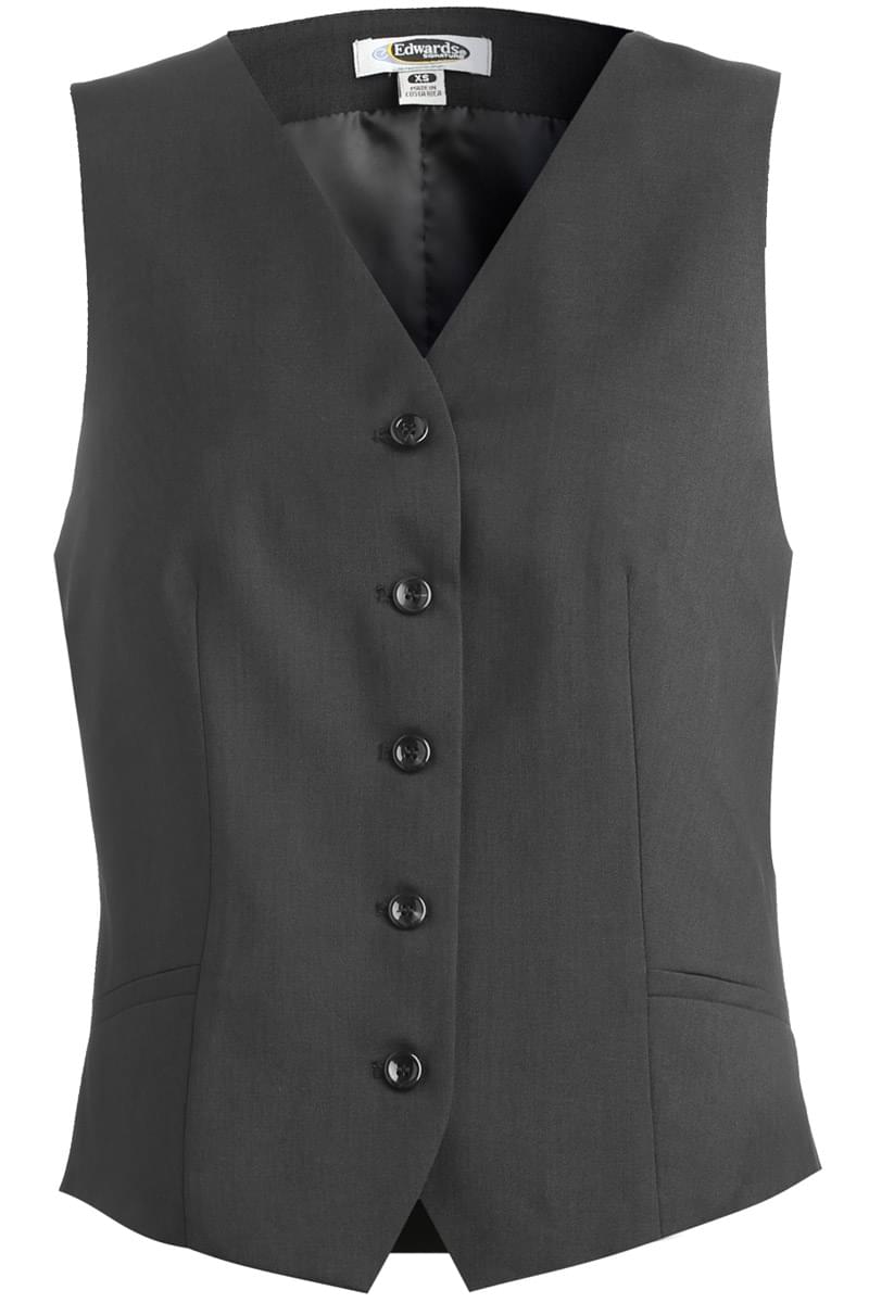 LADIES' SYNERGY WASHABLE HIGH-BUTTON VEST