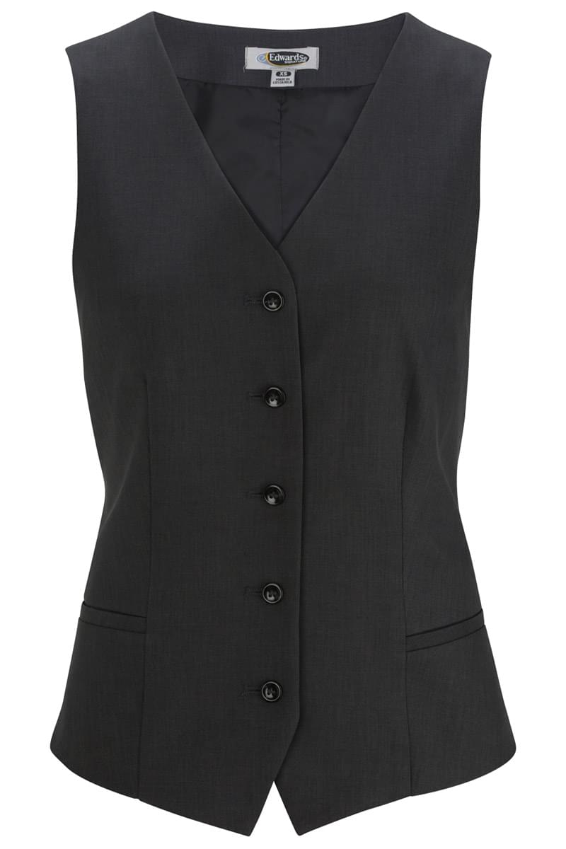 LADIES' SYNERGY WASHABLE HIGH-BUTTON VEST