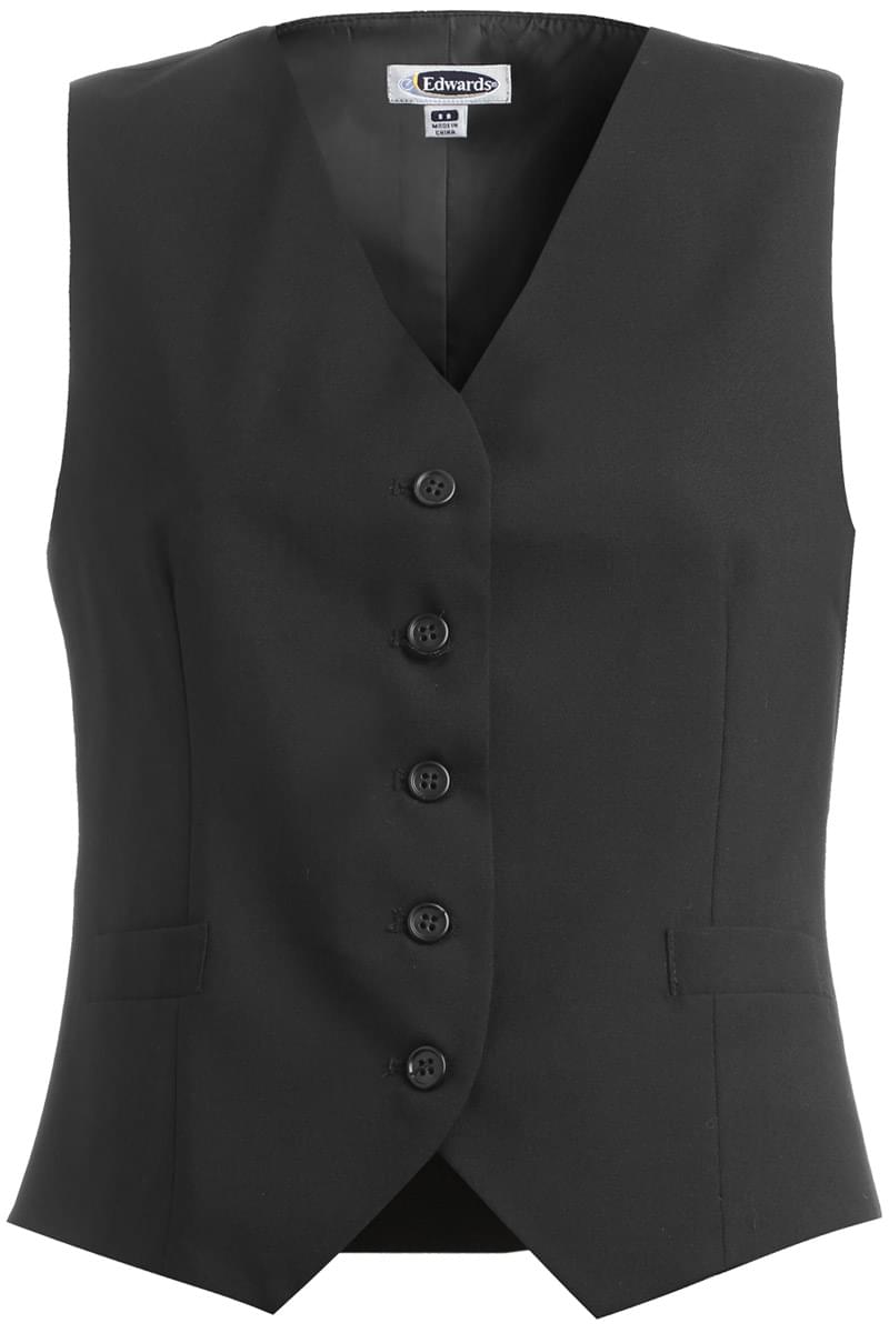 Women's High Button Vest