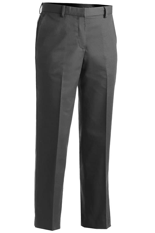 LADIES' BUSINESS CASUAL FLAT FRONT CHINO PANT