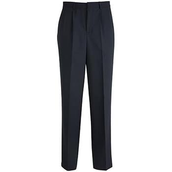 EDWARDS MEN'S PLEATED FRONT POLY/WOOL PANT