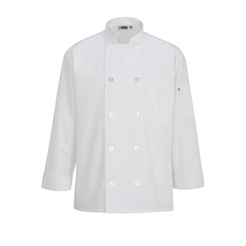 10 BUTTON CHEF COAT WITH MESH